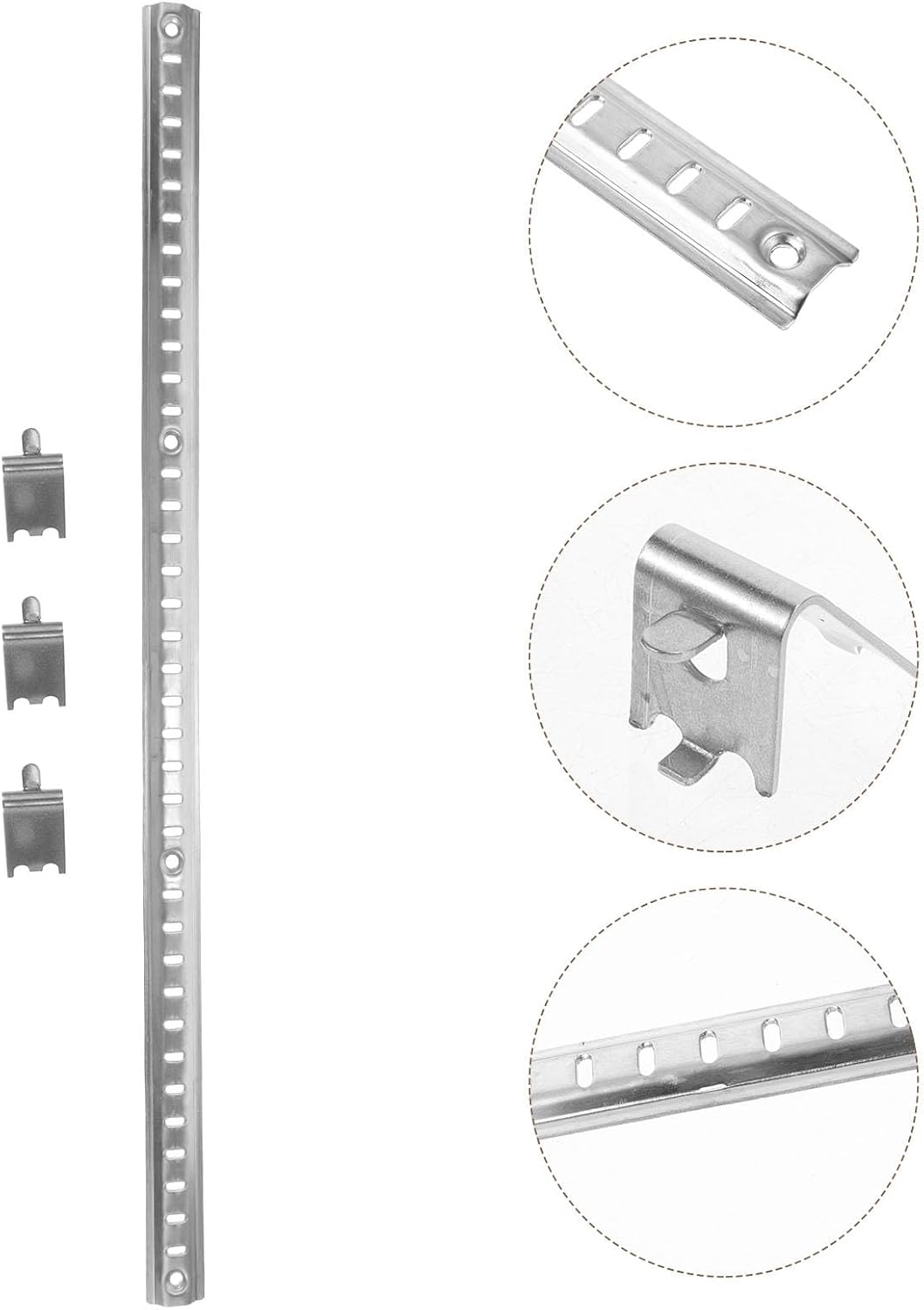 Zerodeko 1 Set Stainless Steel Freezer Shelf Clips Durable Refrigerator Support Bracket for Secure Storage Practical Replacement for Broken Clips Minimalist Design Refrigerators
