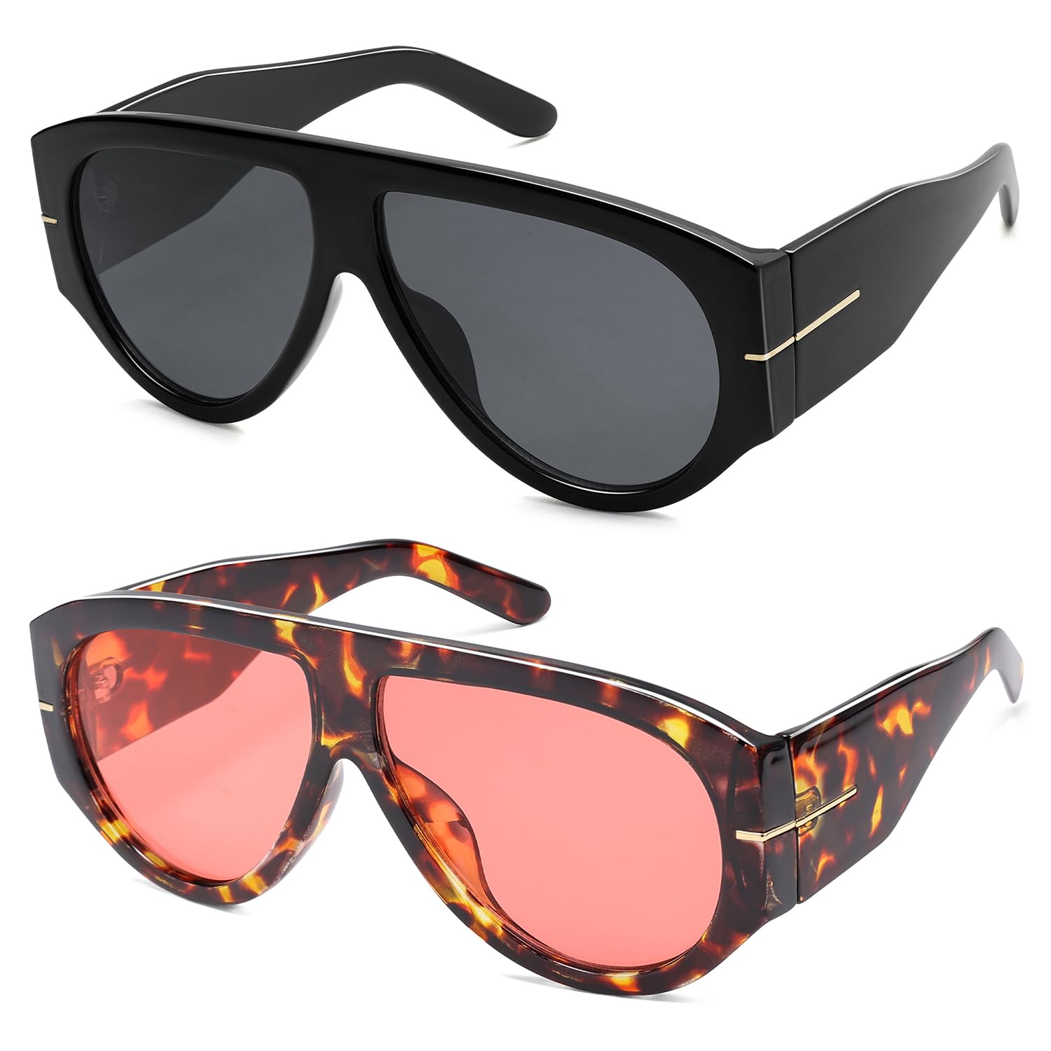 Oversized Retro Aviator Sunglasses Womens Mens 70s Classic Vintage Sun Glasses AR82227