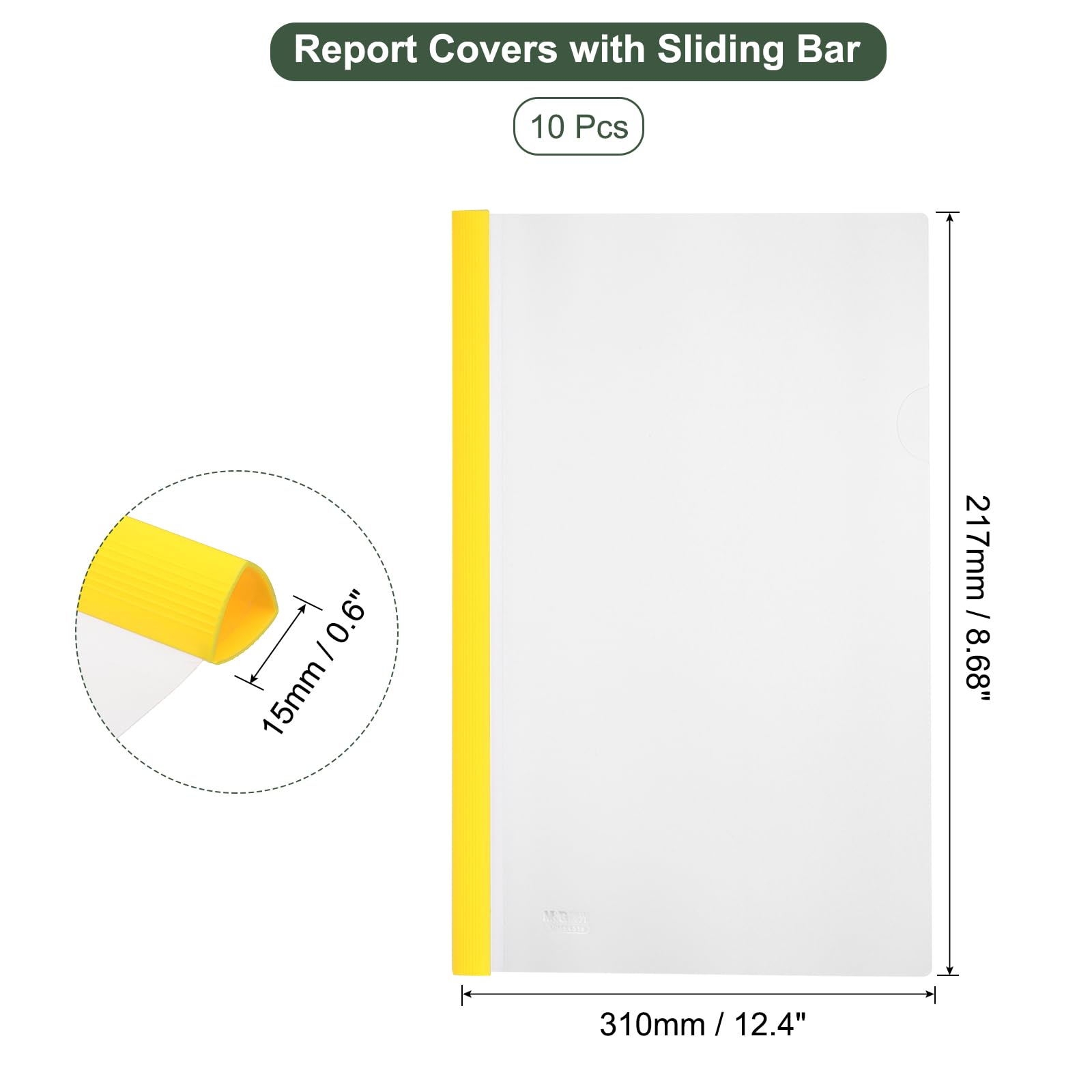 M&G 10 Pcs Report Covers with Sliding Bar - Image 2
