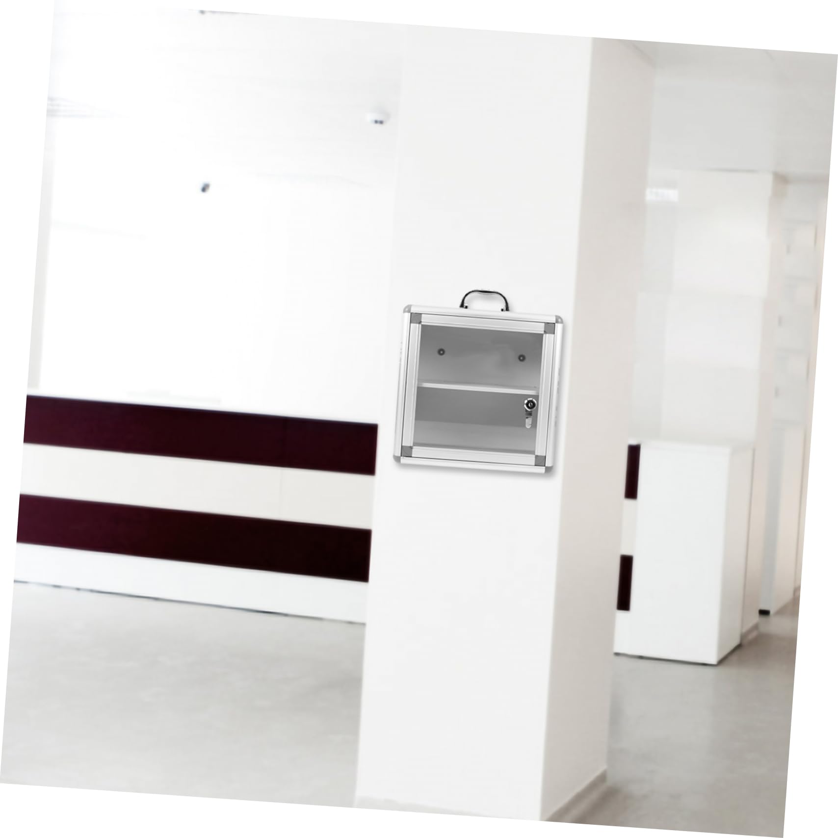 Cabilock Botiquín Caja de Pared Doble Compartimento de Metal Construcción Resistente y Fácil de Instalar para Uso en Lugares Públicos y Hogares