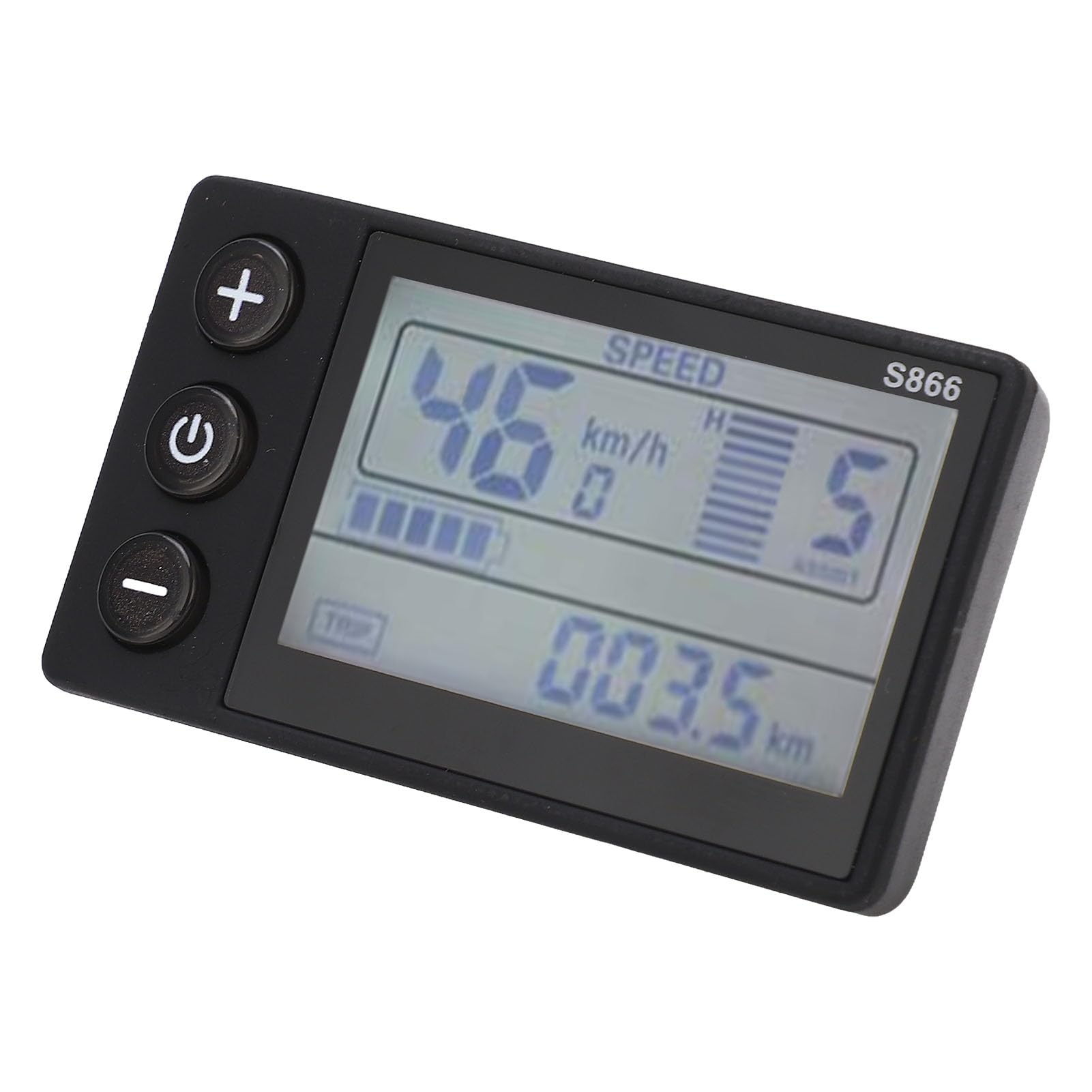 BAFOVY Electric LCD Display Panel Lightweight Waterproof with Backlight Function for 24V 36V 48V 60V Handlebars Electric S866 LCD Display Electric S866 LCD Display