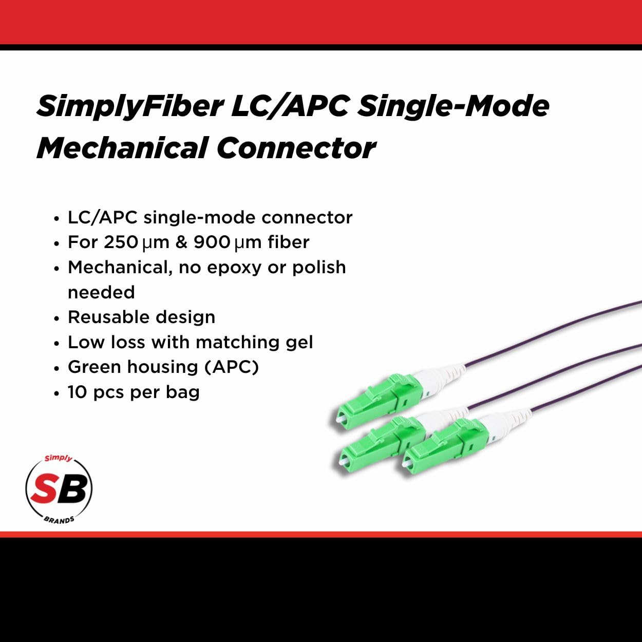 Amazon.com: SimplyFiber LC/APC Single-Mode Mechanical Connector