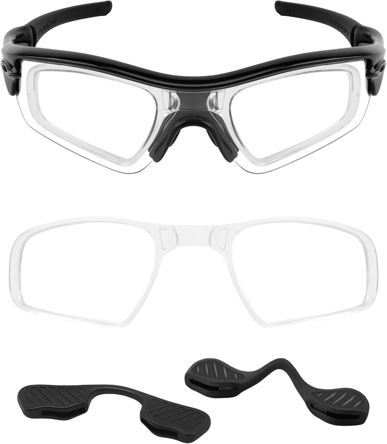 Mryok Insert Lens Carrier & Nose Pads for Oakley Radar Path EV RadarLock Sunglass - Options