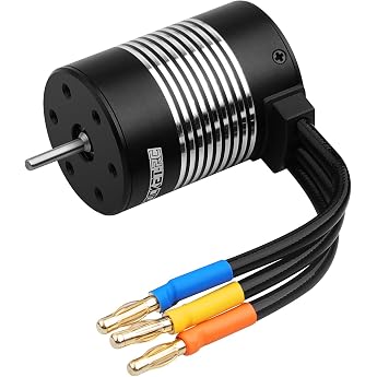 RC Car Brushless Motor for Most of 1:10 Scale RC Vehicles Trucks | Waterproof Motor 1/10 540 3650 5200KV 3.175mm Wave High Sp