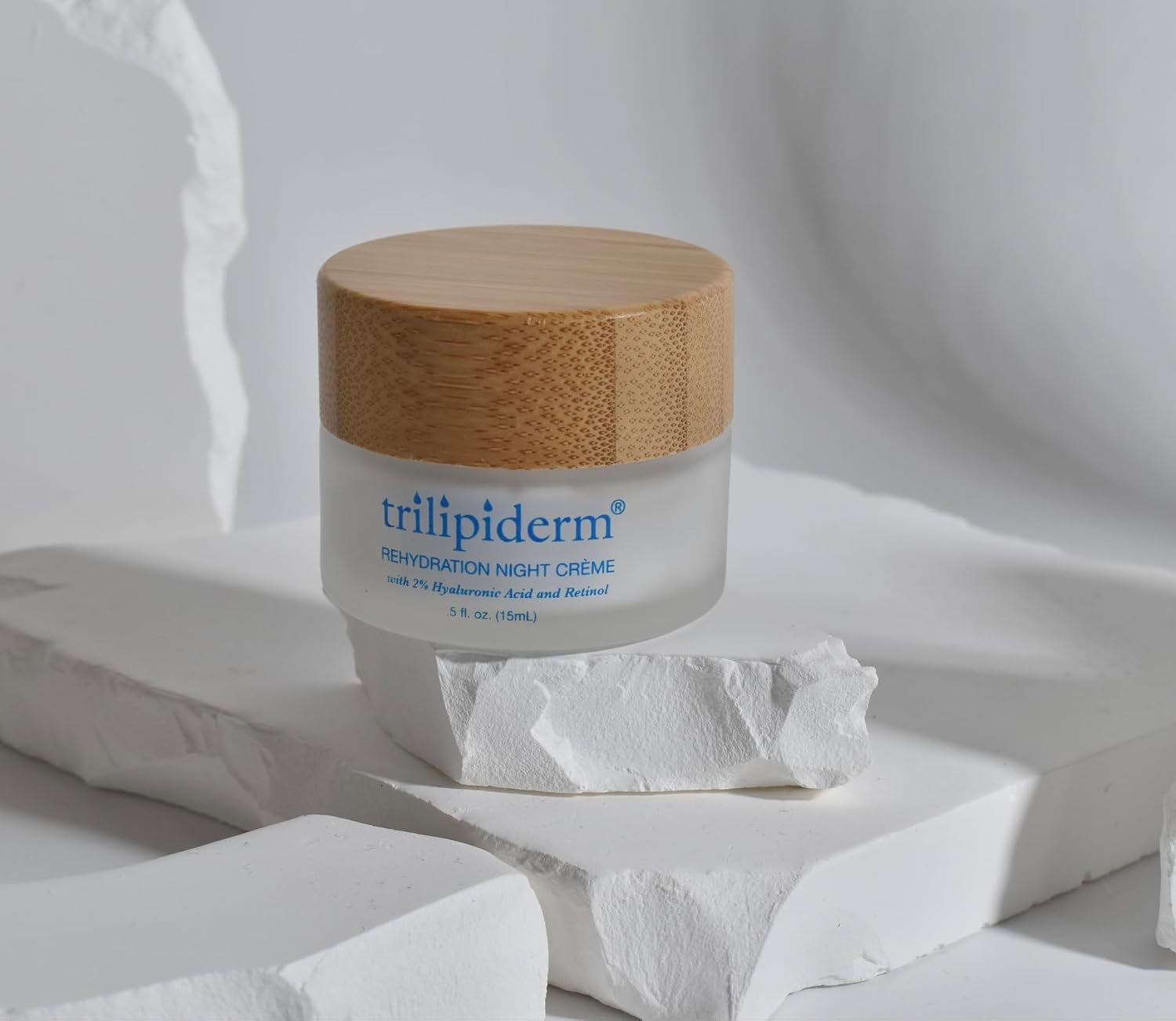 Trilipiderm Rehydration Night Crème 0.5 oz Travel Size – Anti Aging Night Cream with Hyaluronic Acid & Retinol, Mini Overnight Face Moisturizer, Trial Size Facial Night Cream