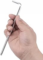 Vista 6 de uxcell Llave hexagonal de extremo de bola de 1/4", herramienta de reparación de brazo largo en forma de L 40Cr, SAE 5 piezas