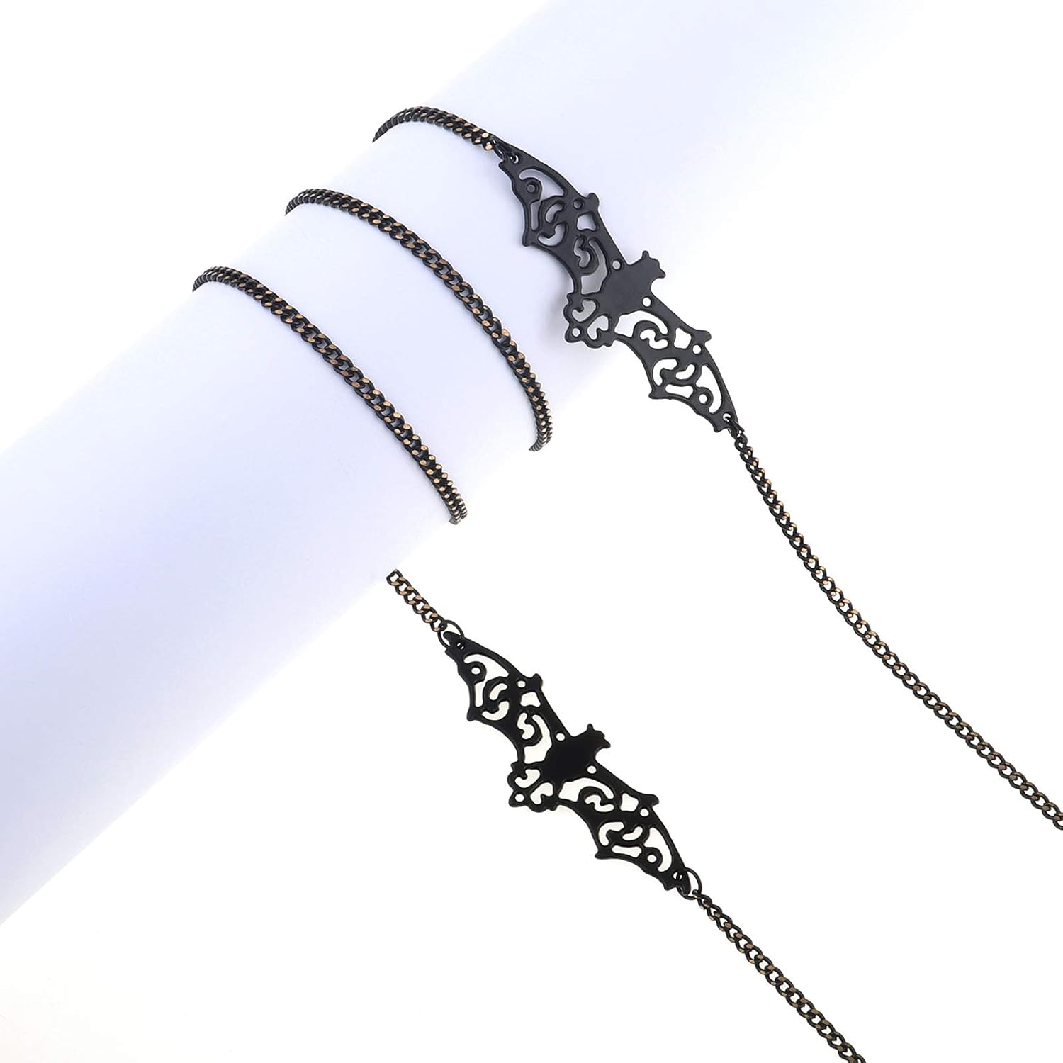 Black Bat Glasses Chain for Women Men Kawaii Eyeglasses Chain Holder Strap Cord for Sunglasses Eyewear (black bat)