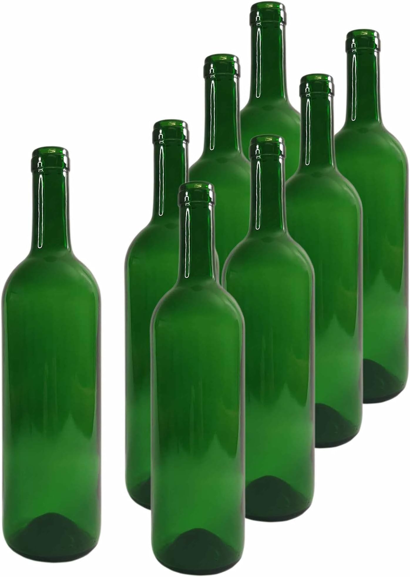 Empty Wine Glass Bottles 750ml Set of 12 (Frosted Black) Amazon.co.uk Home & Kitchen
