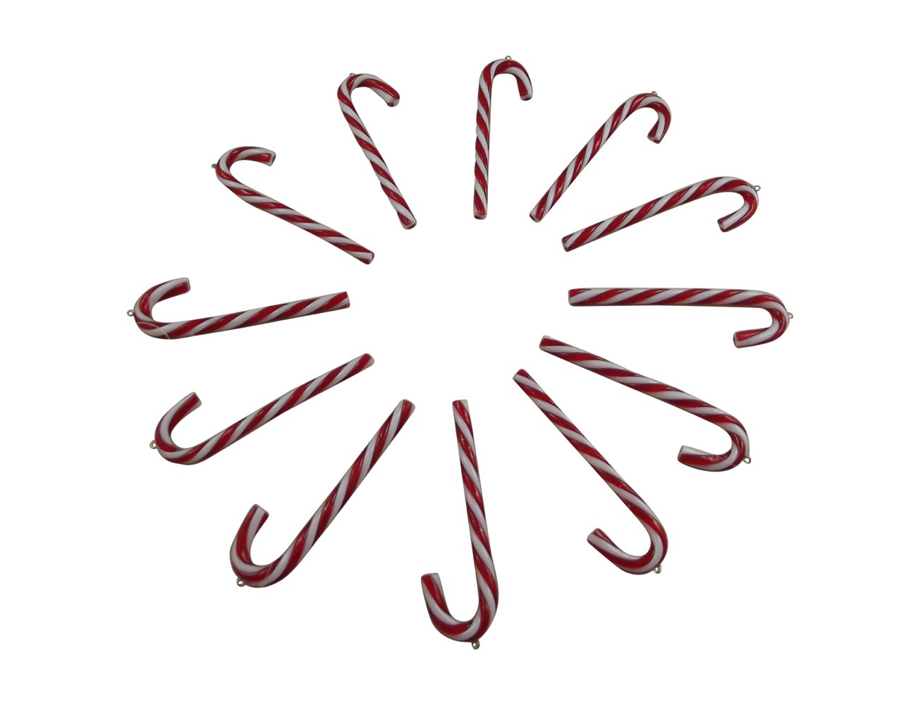 Gisela Graham Christmas Box Of 12 Candy Canes Tree Decorations By