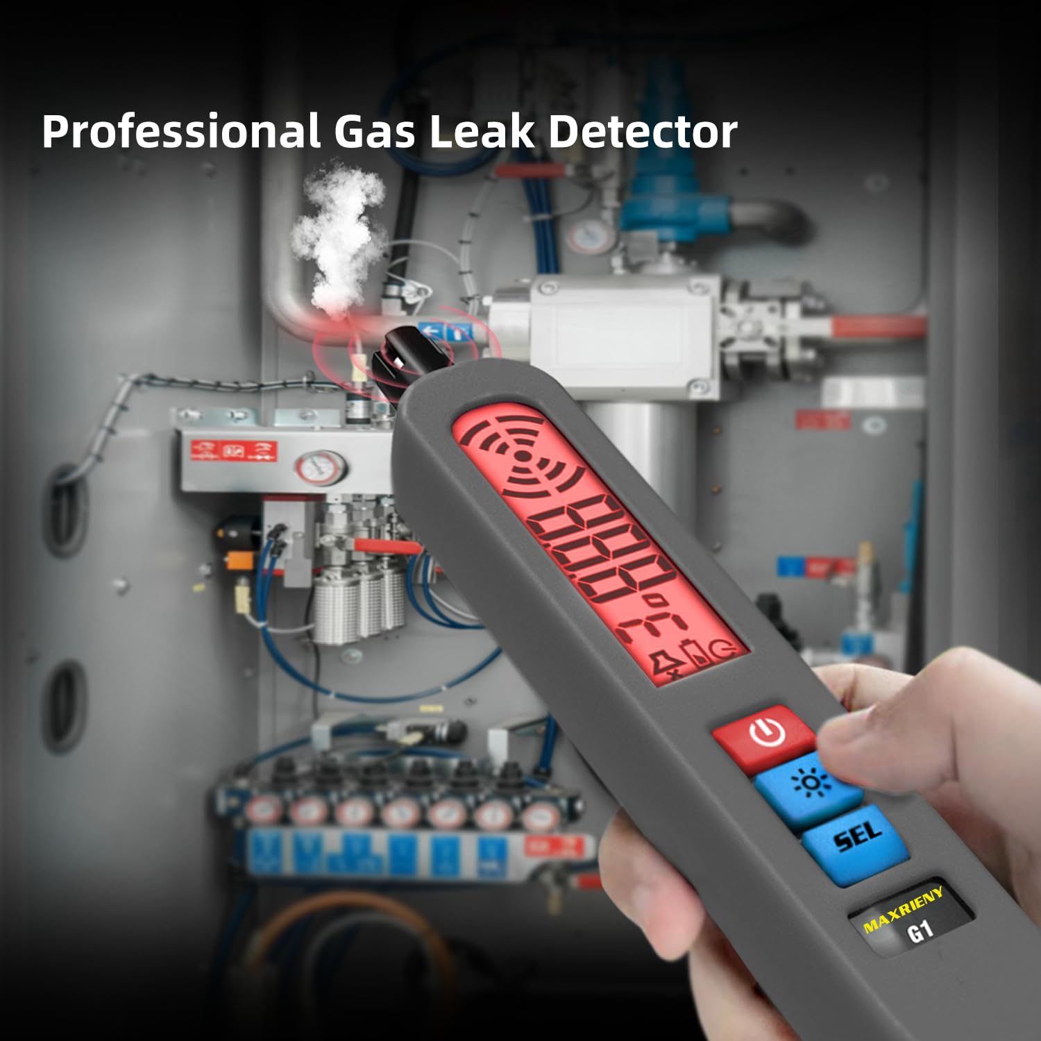 Rechargeable Gas Detector - Leak & Multi-Gas Detection -4