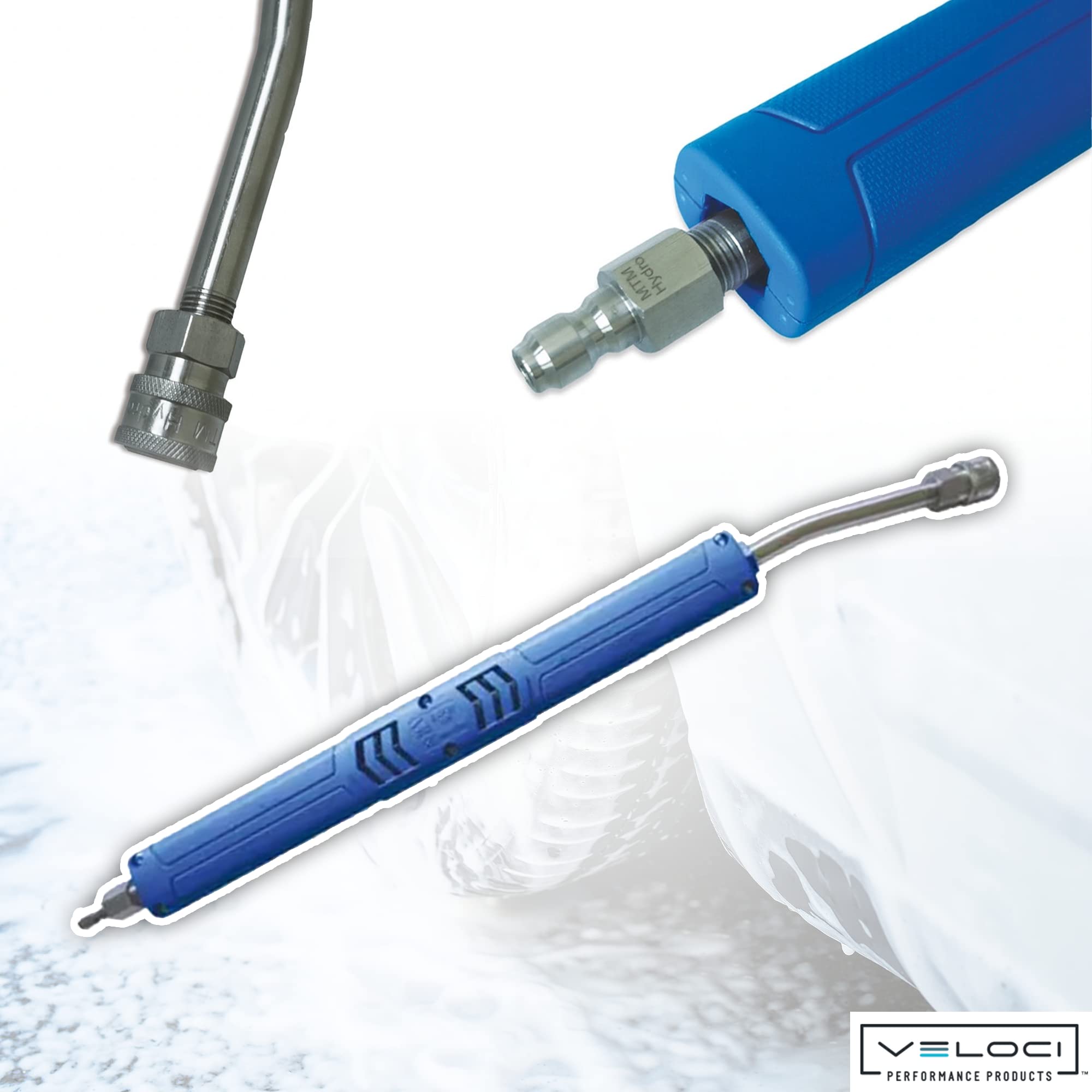 MTM Hydro Acqualine - Kit di estensione per idropulitrice da 50,8 cm, lancia in schiuma curva, spruzzatore ad alta pressione per lavaggio auto e dettagli, accessori per idropulitrice per cannone a