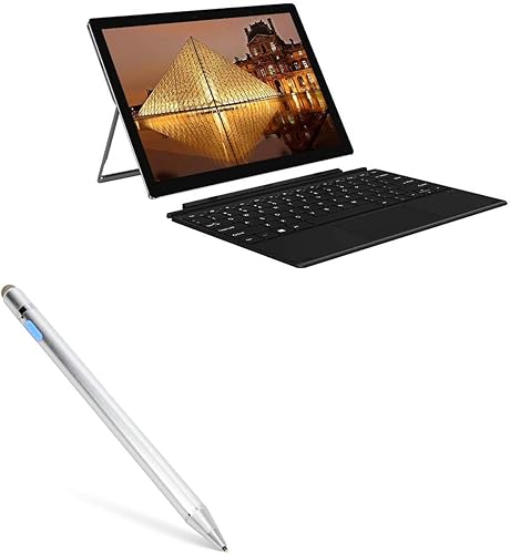 BoxWave Lápiz óptico compatible con Chuwi UBook X  AccuPoint Active Stylus, lápiz digital electrónico con punta ultra fina, color plateado metálico