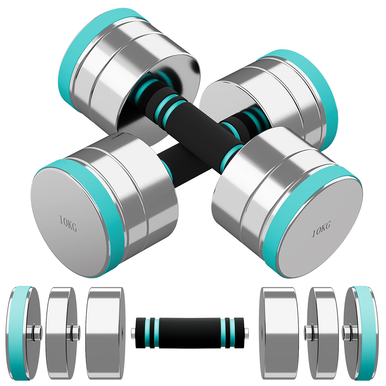Mancuernas Ajustables Pesas para Fitness Mancuernas Ajustables Pesas para Fitness