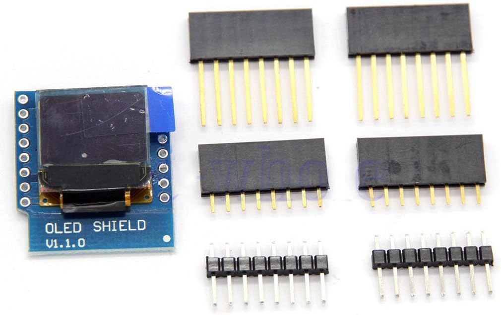 HiLetgo 0.66 inch OLED 0.66" OLED mini OLED Shield with I2C/IIC 64x48 Pixels 3.3V