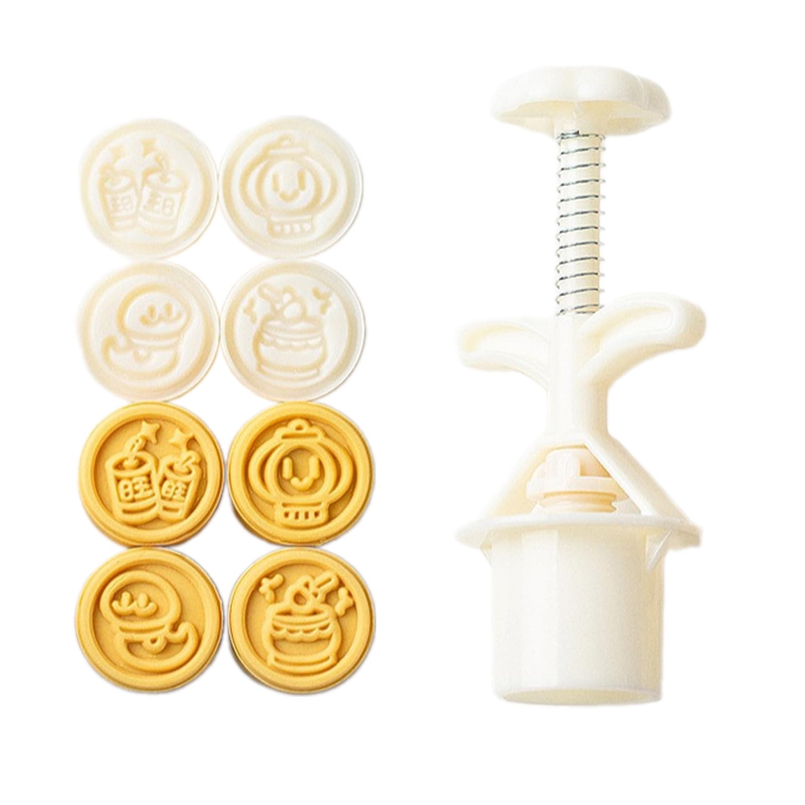 Elnwnnkc Baking Cookie and Dessert Molds Set Food Safe Snake Cake Molds Dessert Embosser for Festival and Creative Baking Professional Tool