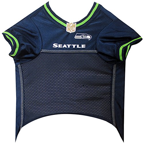 Nfl Seattle Seahawks Dog Jersey, Size: Small. Best Football Jersey Costume For Dogs & Cats. Licensed Jersey Shirt. #TOP1
