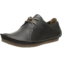 Clarks Womens Janey Mae, Black Leather, 9 M US