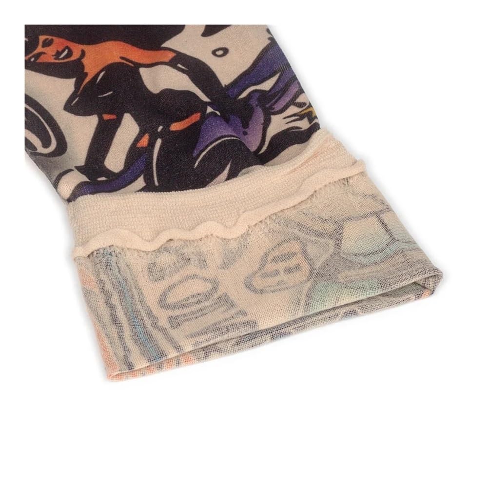 Manga de brazo con diseño de flores, manga de tatuaje para verano, manga de hielo fresco, protector solar, manga elástica para brazo UV