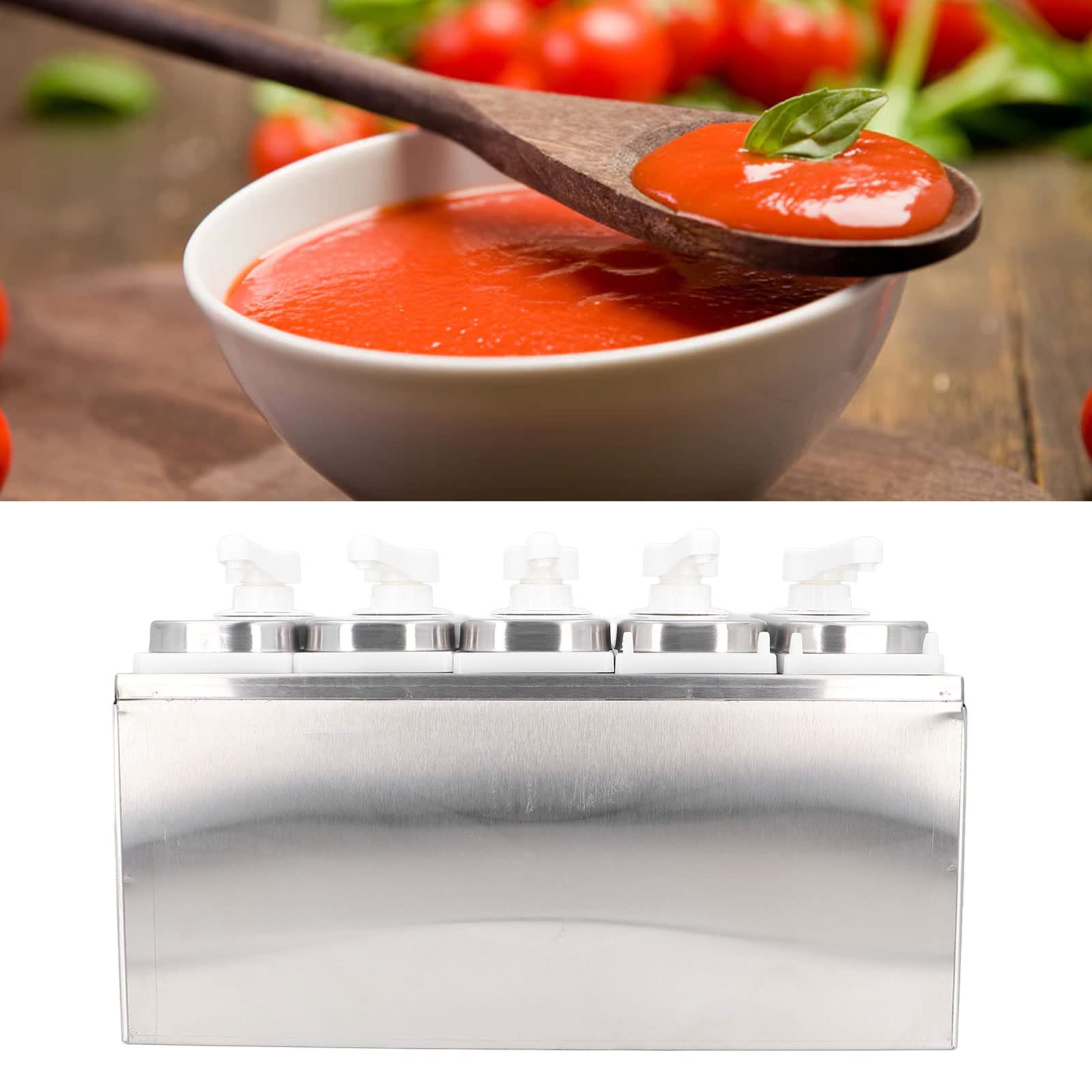 Lot de 5 pompes à sauce pour restaurant