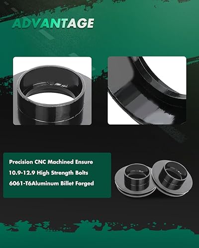 Miniatura 3 de SCITOO Kit de elevación de nivelación delantera de 2 pulgadas para Chevrolet 1999-2007 Espaciador de puntal de elevación compatible con Chevrolet