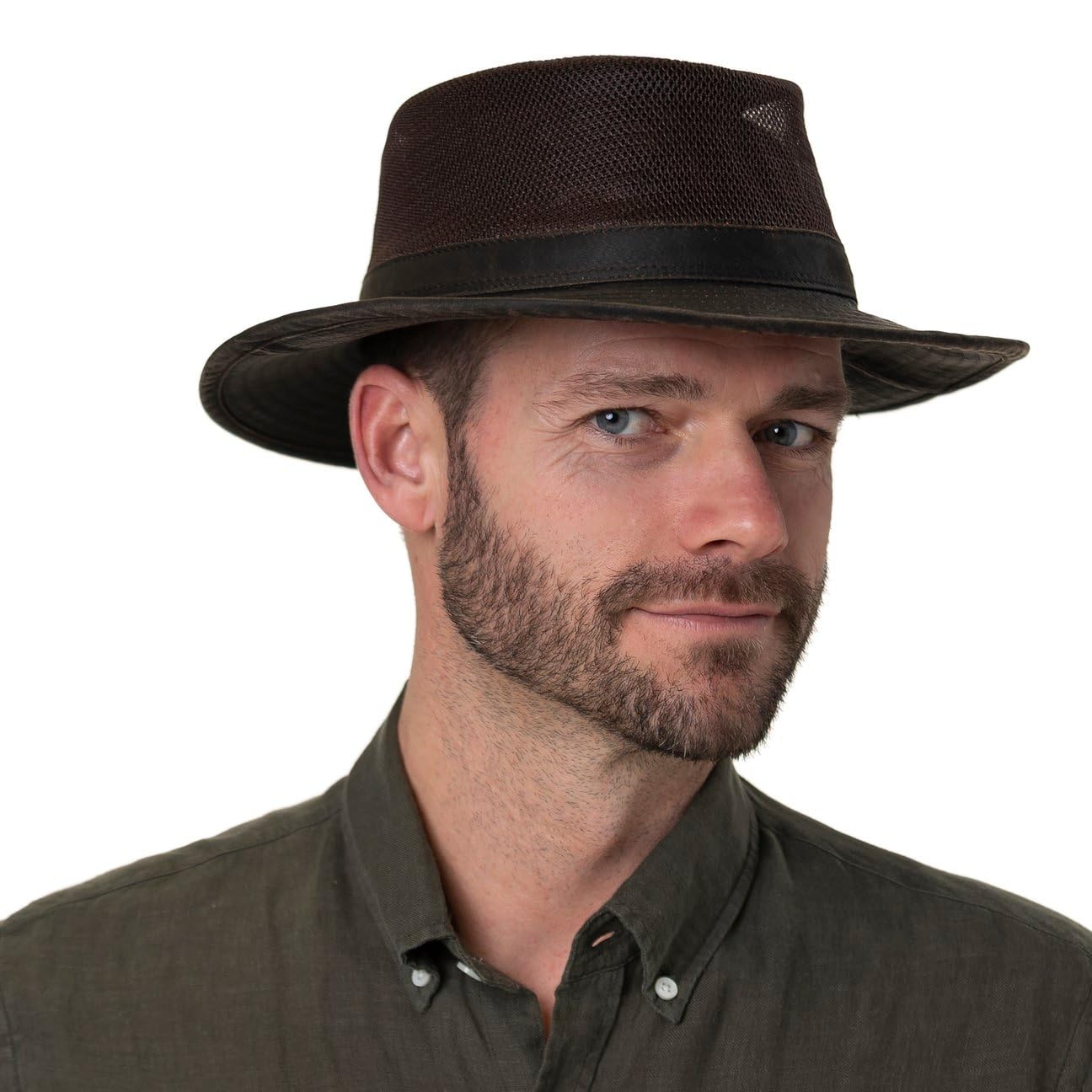 Stetson Sombrero de Tela Vented Crown Hombre - Sol Verano Safari Primavera/Verano