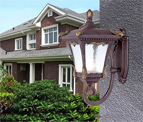 Preisvergleich Produktbild CHHD IP44 Regensichere Wandleuchte für den Außenbereich Retro Kreativität wasserdichte Außenwandlaterne Aluminiumdruckguss Korridor Treppe Dekorative Beleuchtung Wandleuchte (Farbe: Ros