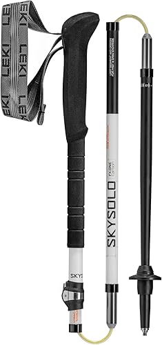 Miniatura 3 de LEKI Skysolo FX.One - Bastones de senderismo ligeros plegables de carbono para senderismo, embalaje rápido y montañismo