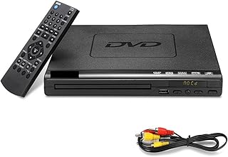 Portable DVD Player 1080P DVD Player for TV Multimedia Digital DVD Discs Player USB/DVD/CD/VCD/SVCD/JEPG/MP3/Disc Home Theatre System Support CD/DVD/SD Card/USB