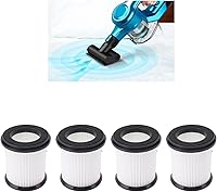 Vista 4 de Filtro de reemplazo al vacío, 4 filtros de malla para aspirador, filtros de robot para INSE S6T S6P Pro N5S