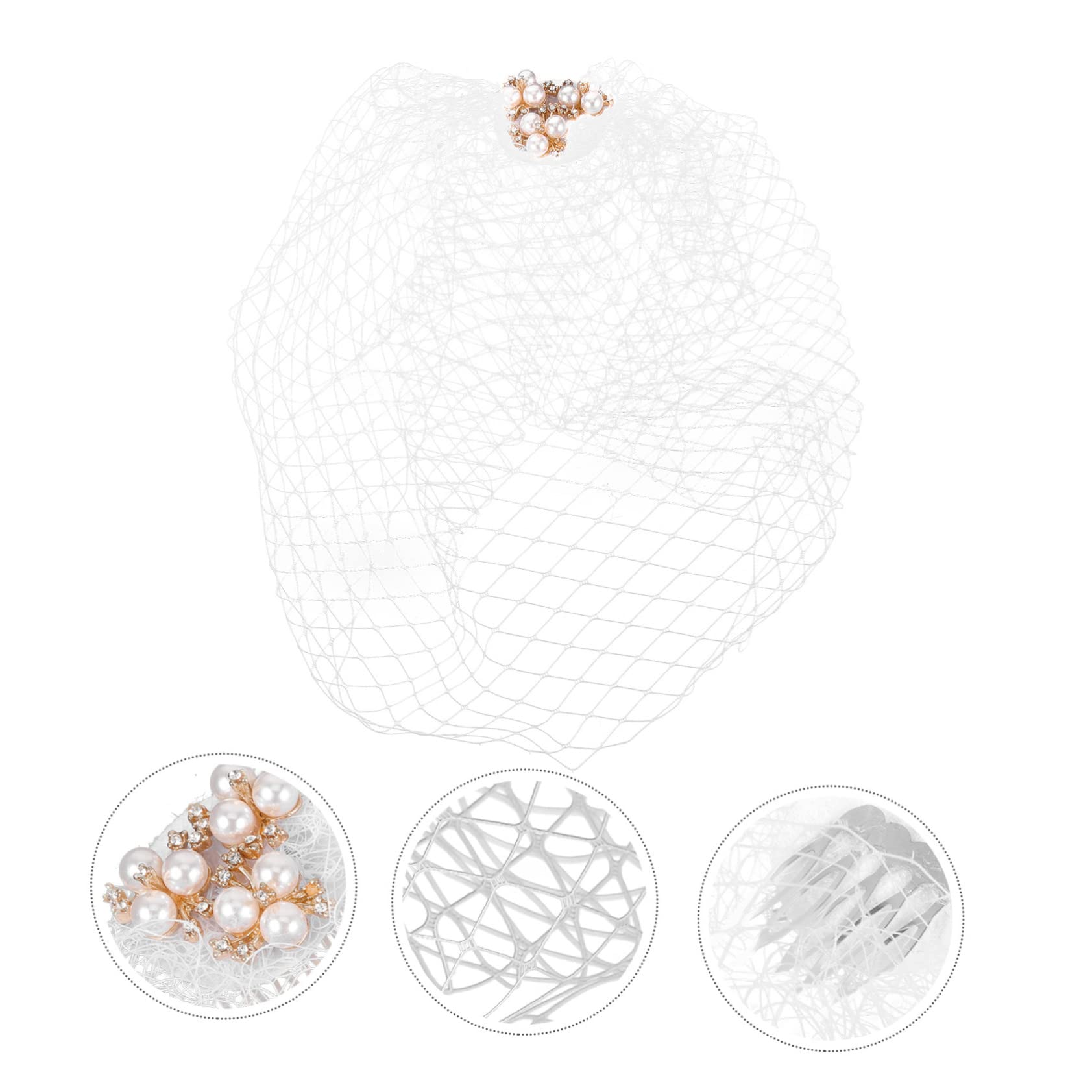 GALPADA 5pezzi Fascinator Elegante con Velo per Donne Accessorio da Cerimonia per Matrimoni Feste e Tea Party con Design Unico Perle Leggero e Confortevole