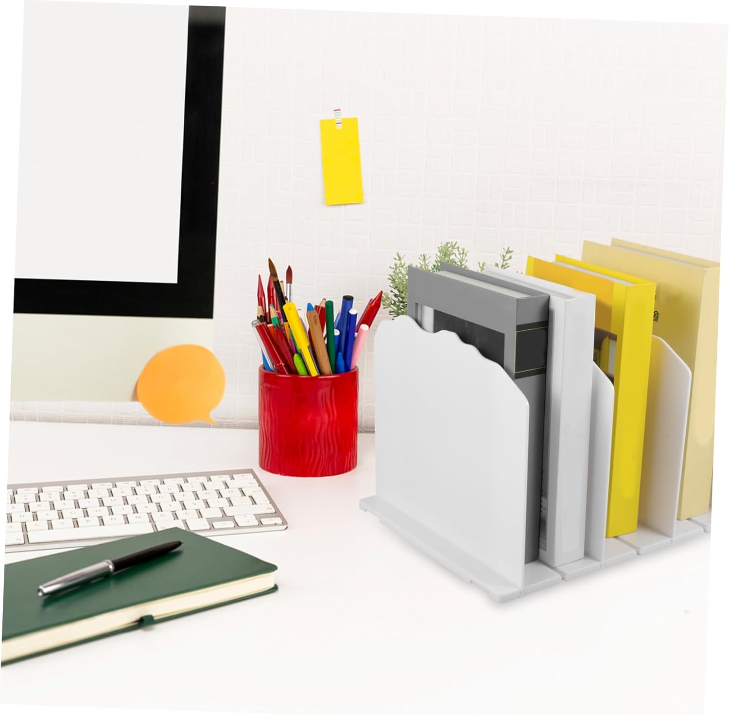 Purse Handbag Organizer Multi-Functional Storage Rack Dividers for Closet Shelf Tabletop Use for Bags Books and Files White