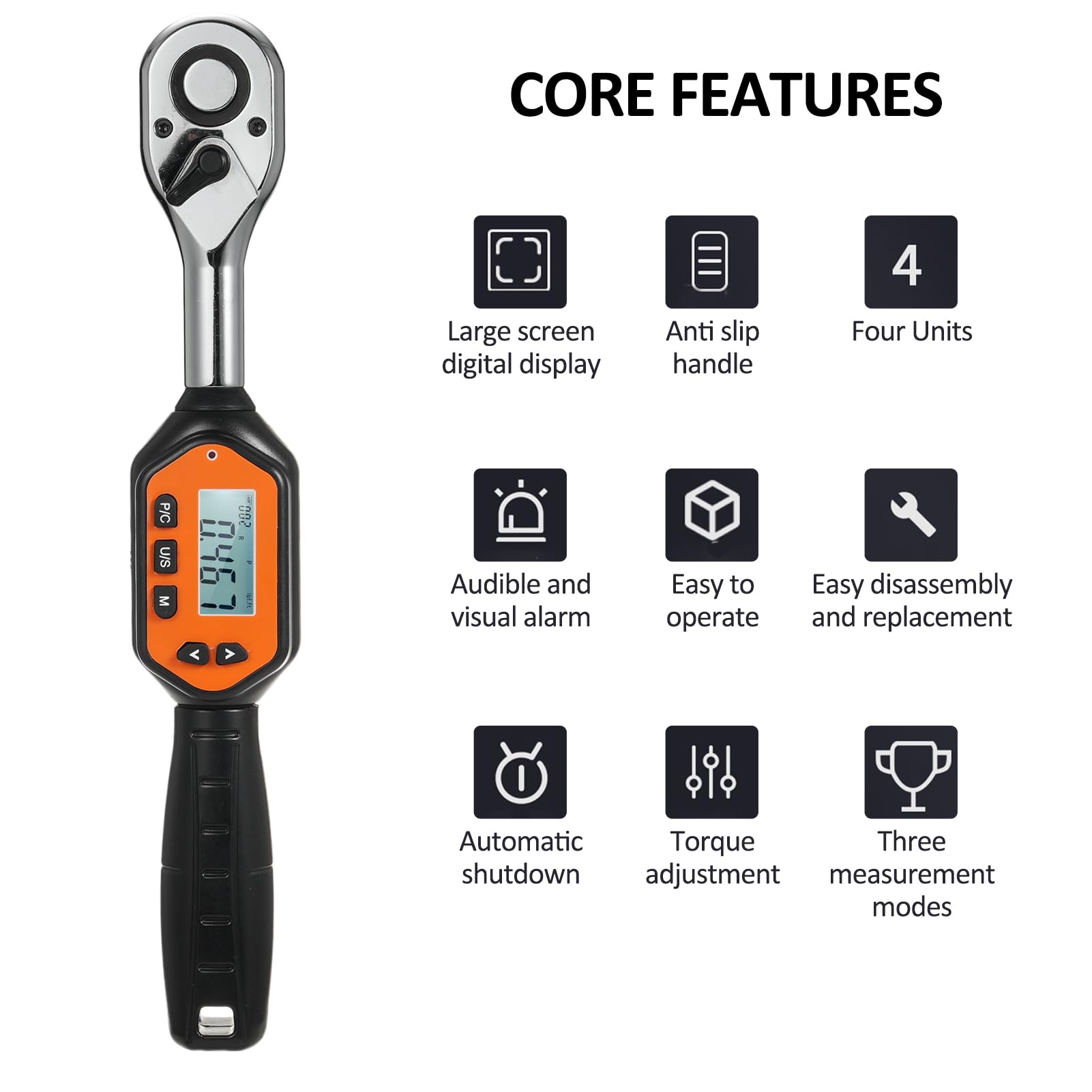 Llave Dinamométrica Digital, EWM-R-10 Mini Llave Dinamométrica Digital Llaves Dinamométricas Digitales Torquimetro Digital Mini Llave Dinamométrica Digital (EWM-R-100)