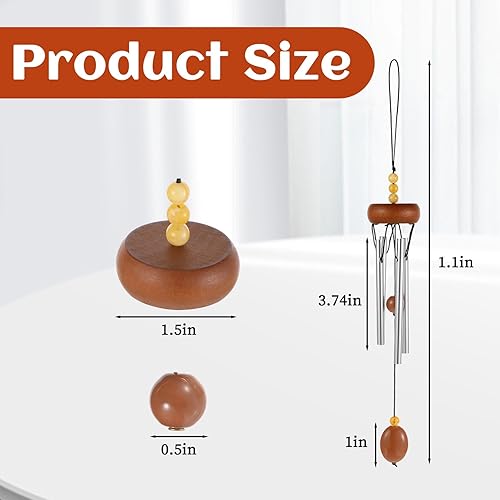 Miniatura 2 de Campanillas de viento pequeñas para exteriores, mini campanillas de viento para exteriores, adecuadas como regalo para patio, porche, decoración del
