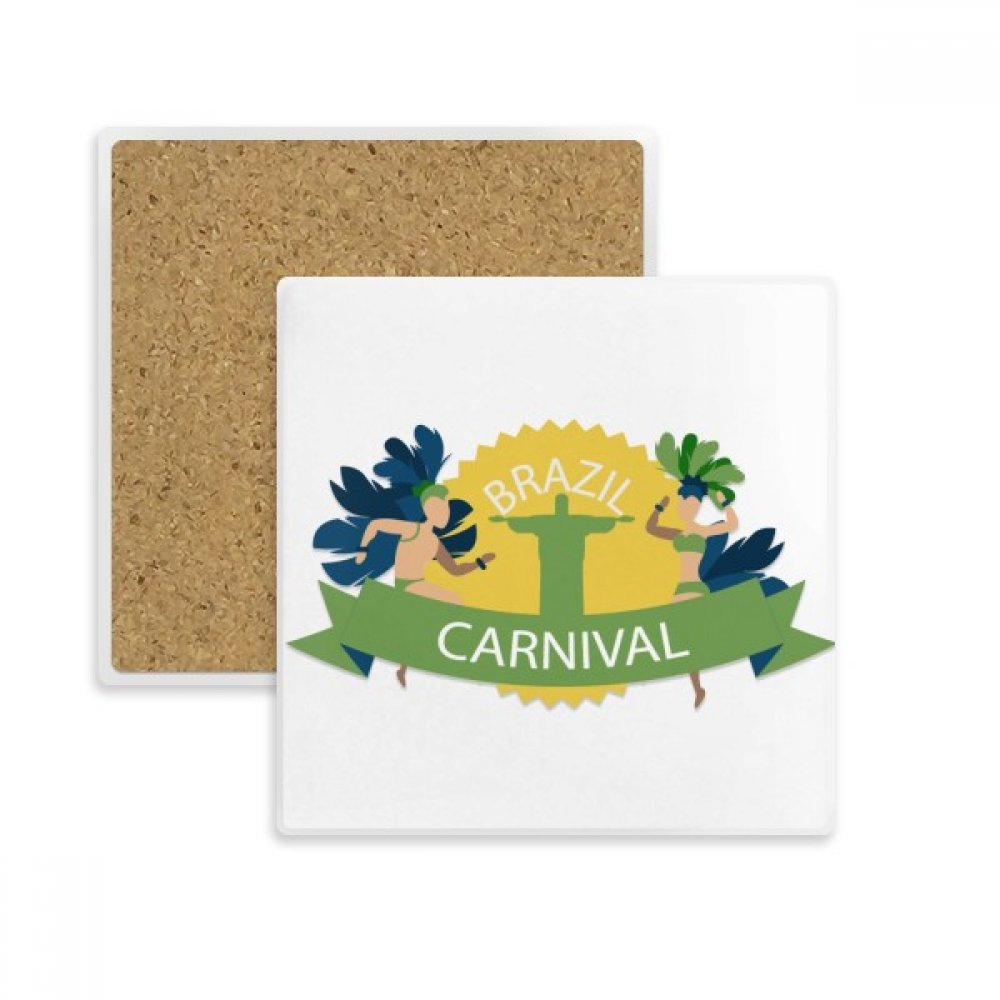 Coaster tasse absorbent pierre dessous de verre décoratif brésil