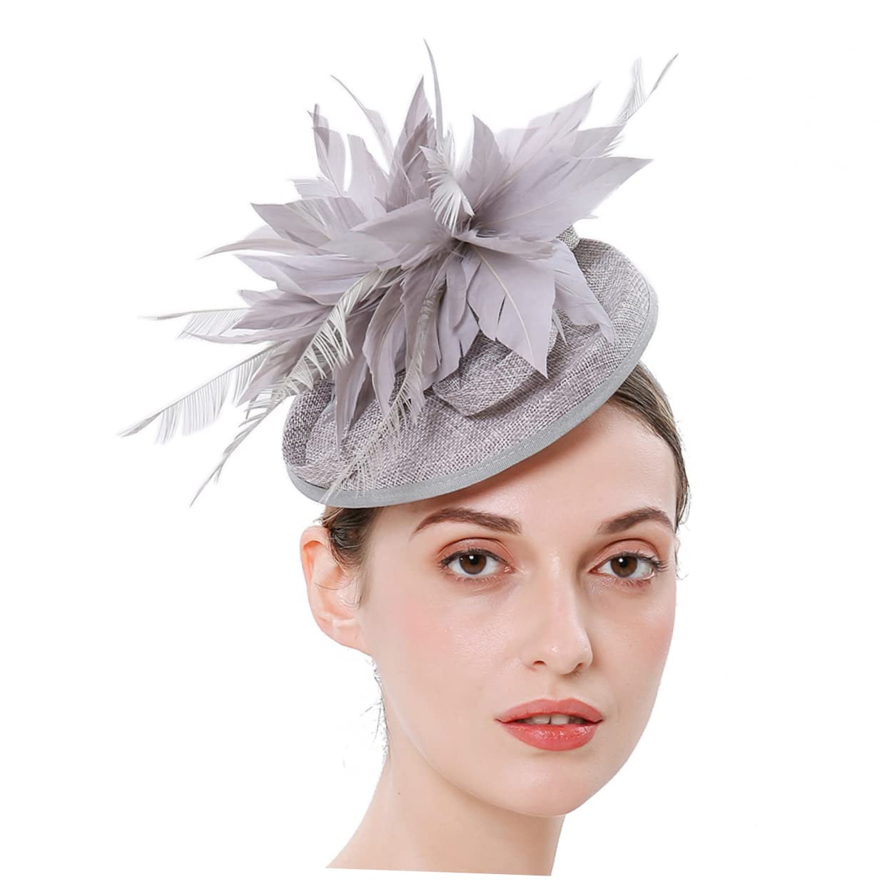 SOIMISS 4piezas Sombrero Fascinador Elegante Pluma Para Mujeres Para Fiestas De Té y Cócteles Accesorio De Moda Para Eventos Formales y Bodas