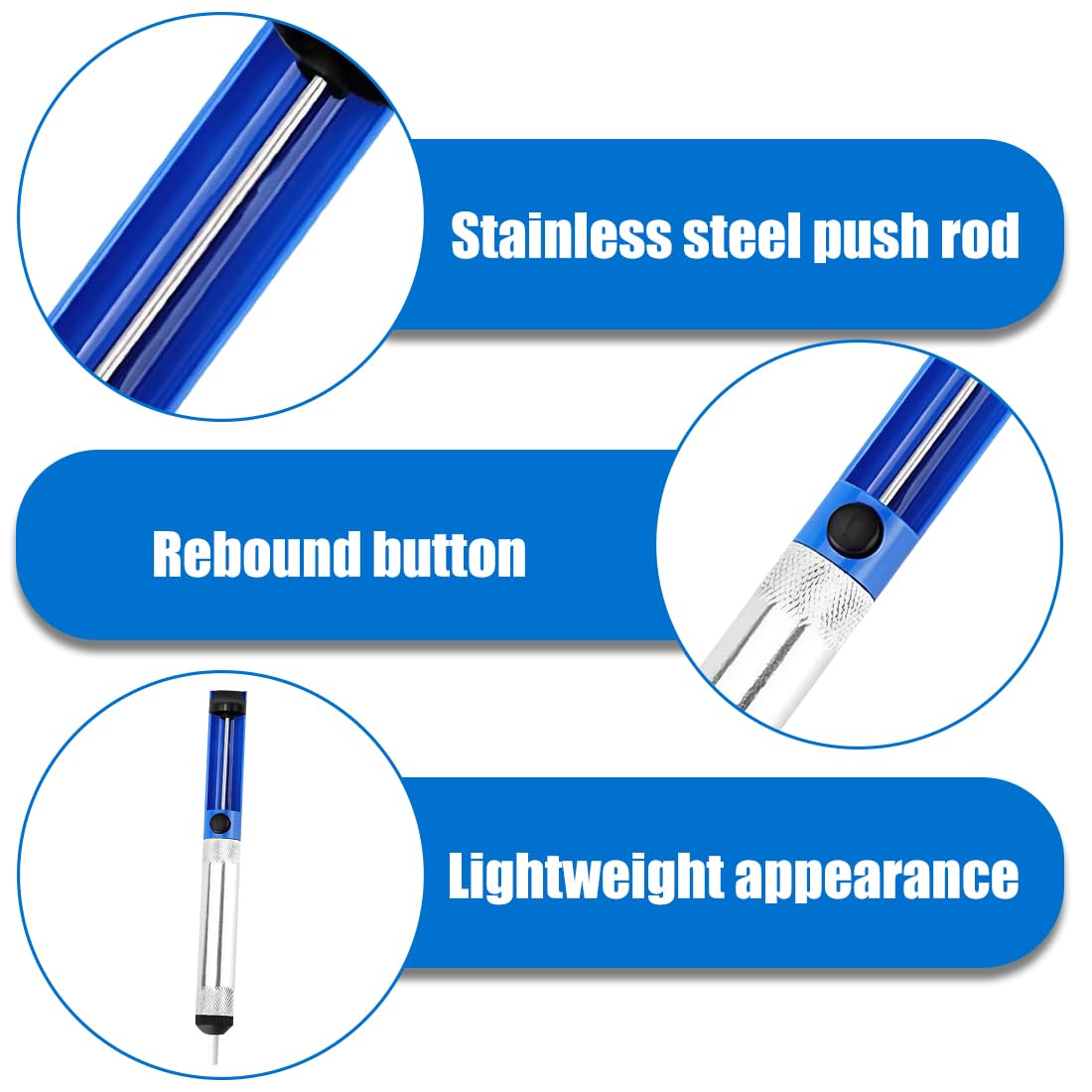 NHQZ Pompe à dessouder - Buse en silicone résistante aux températures élevées - Accessoire indispensable pour les soudeurs professionnels, 2 pièce