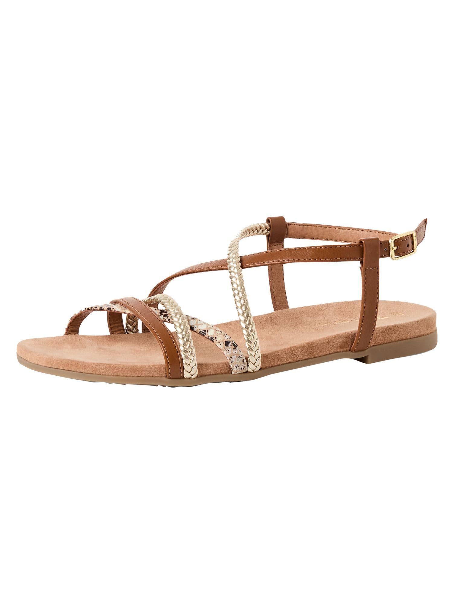 Tamaris Women’s sandal flat brown 3.5 UK