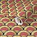 Removable Wallpaper Swatch - All You Need Pink Gold Art Deco Fan Pattern Vintage Inspired Retro Twenties Custom Pre-Pasted Wallpaper by Spoonflower