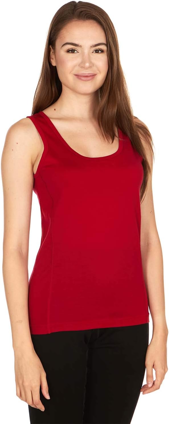 100% Merino Wool Womens Lightweight Tank Top - Moisture Wicking Soft and Breathable Under Shirt