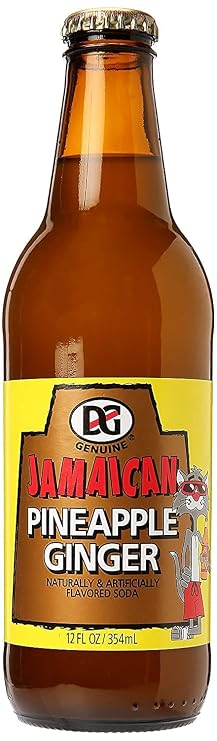 DG Genuine Jamaican Pineapple Ginger (6 Pack, Total of 72fl.oz)