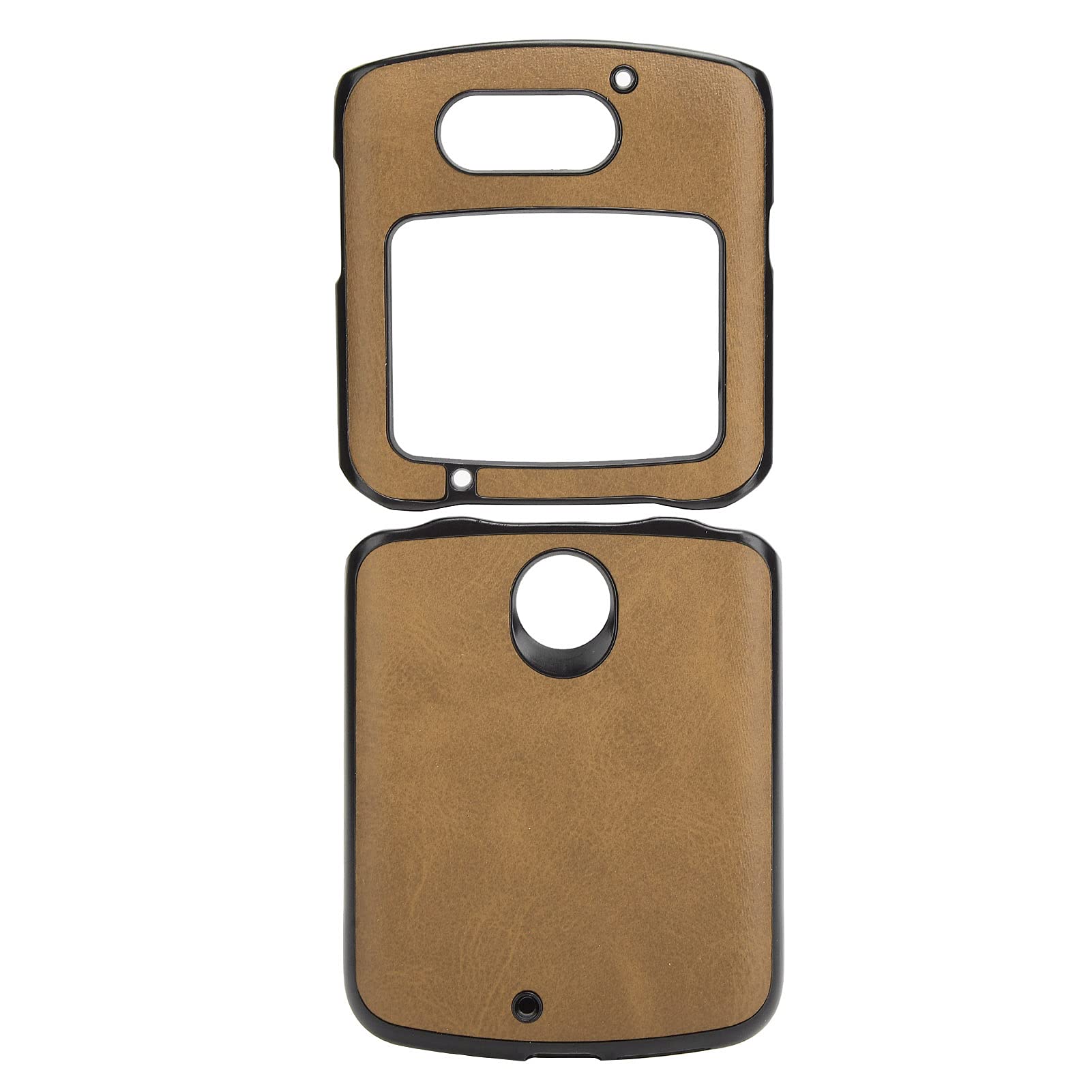 Wakects Fodero in Pelle per Razr 5G 2020, Marrone (BROWN)