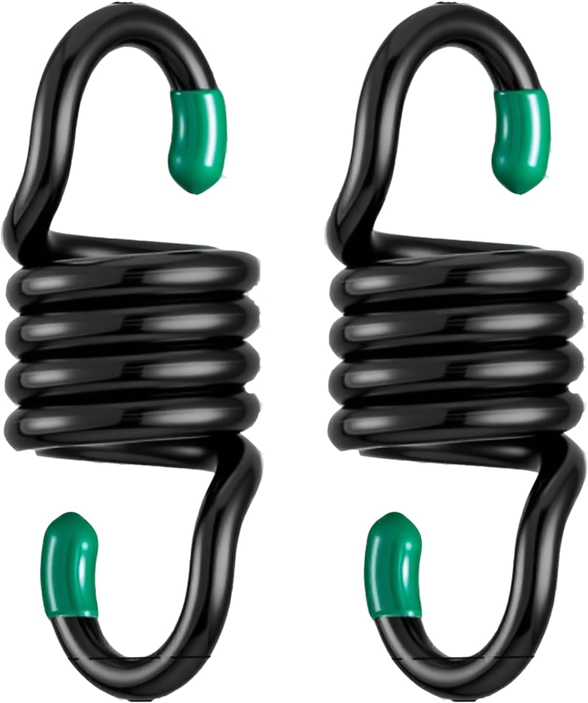 Aheucndg Heavy Duty Hammock Hanging Kit, 2 Pack 1100LBS M8 Capacity Spring Hammock Chair for Outdoor Indoor Activity of Porch Swings Hanging Chairs, Black