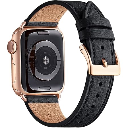 black iwatch with gold band