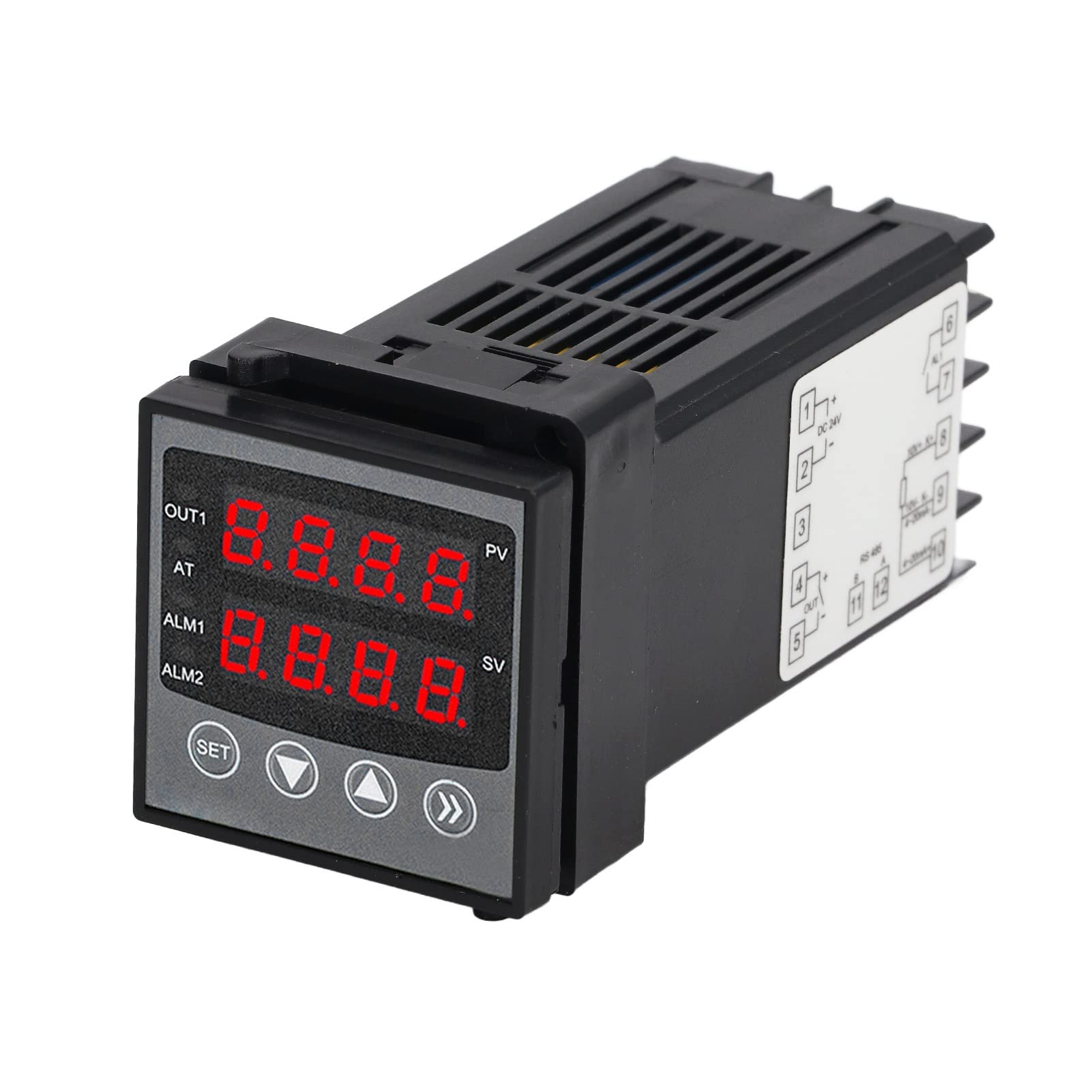 Controlador de Temperatura PID Termostato Inteligente de Pantalla Dual de Alta Precisión para Aplicaciones de Impresión y Procesamiento de Alimentos 44x44x100 Mm
