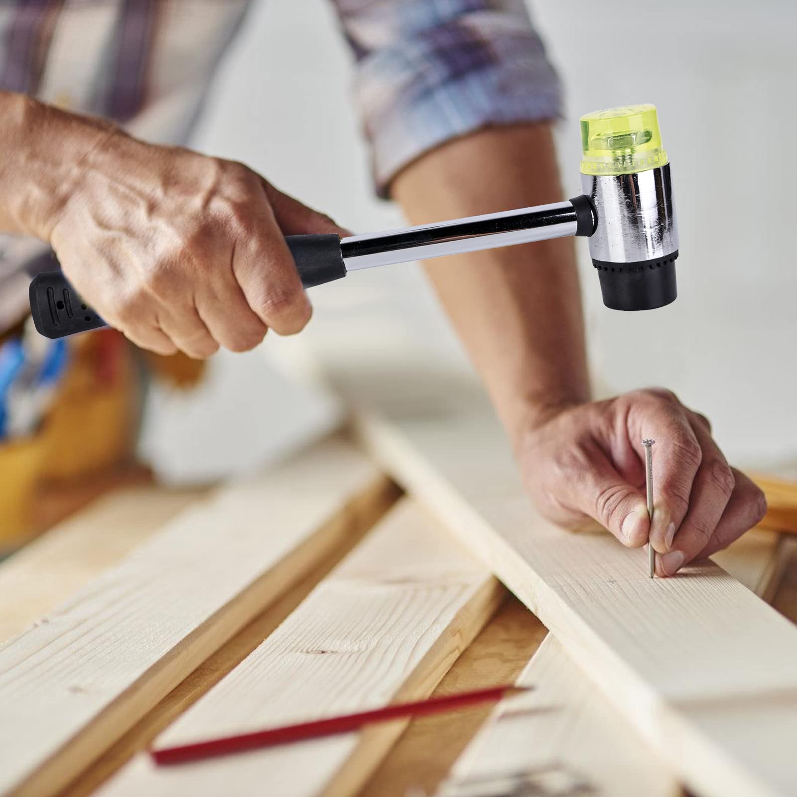 Martello In Gomma A Doppia Testa - 22mm E 30mm, Con Manico Antiscivolo Per Lavori Delicati - Foto 13