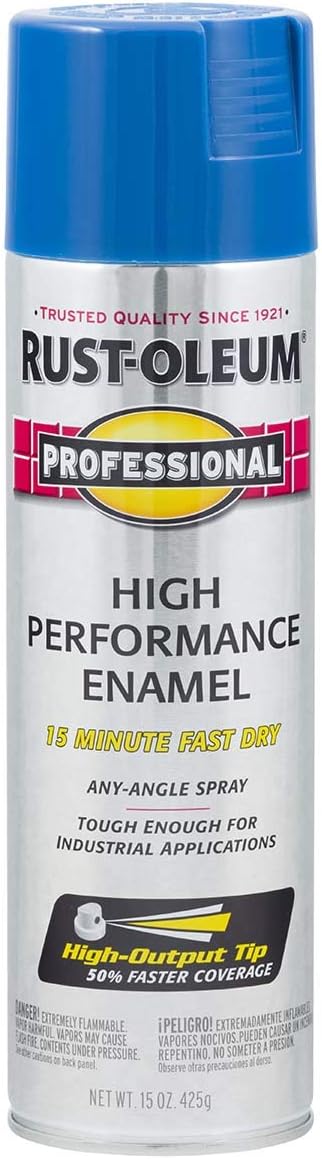 15 Oz Safety Blue Professional High Performance Enamel Spray 7524-838 [Set of 6]6