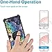 Kinetijy Case Compatible for OUKITEL p1 Pro Phone Case Cover [with 1* Tempered Glass Screen Protector][Hard PC + Soft Silicone][Ring Support] [Colorful Reflect Light] IMDH-HTT