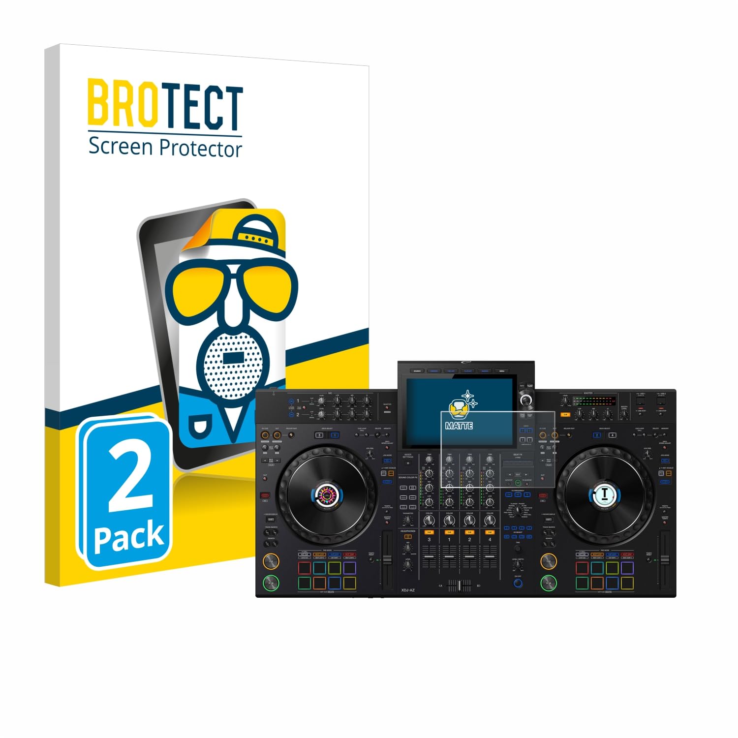 Brotect Screen Protector Anti-Glare Compatible With Pioneer XDJ-RX3 (2 Pack) Screen Protector Matte, Anti-Fingerprint Protection Film