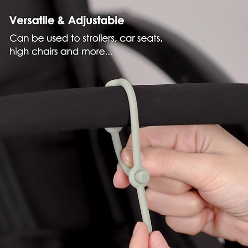 Miniatura 6 de Correas de juguete para bebé, correas de seguridad de juguete de silicona para silla alta, correas de juguete para cochecitos, silla alta, cunas,