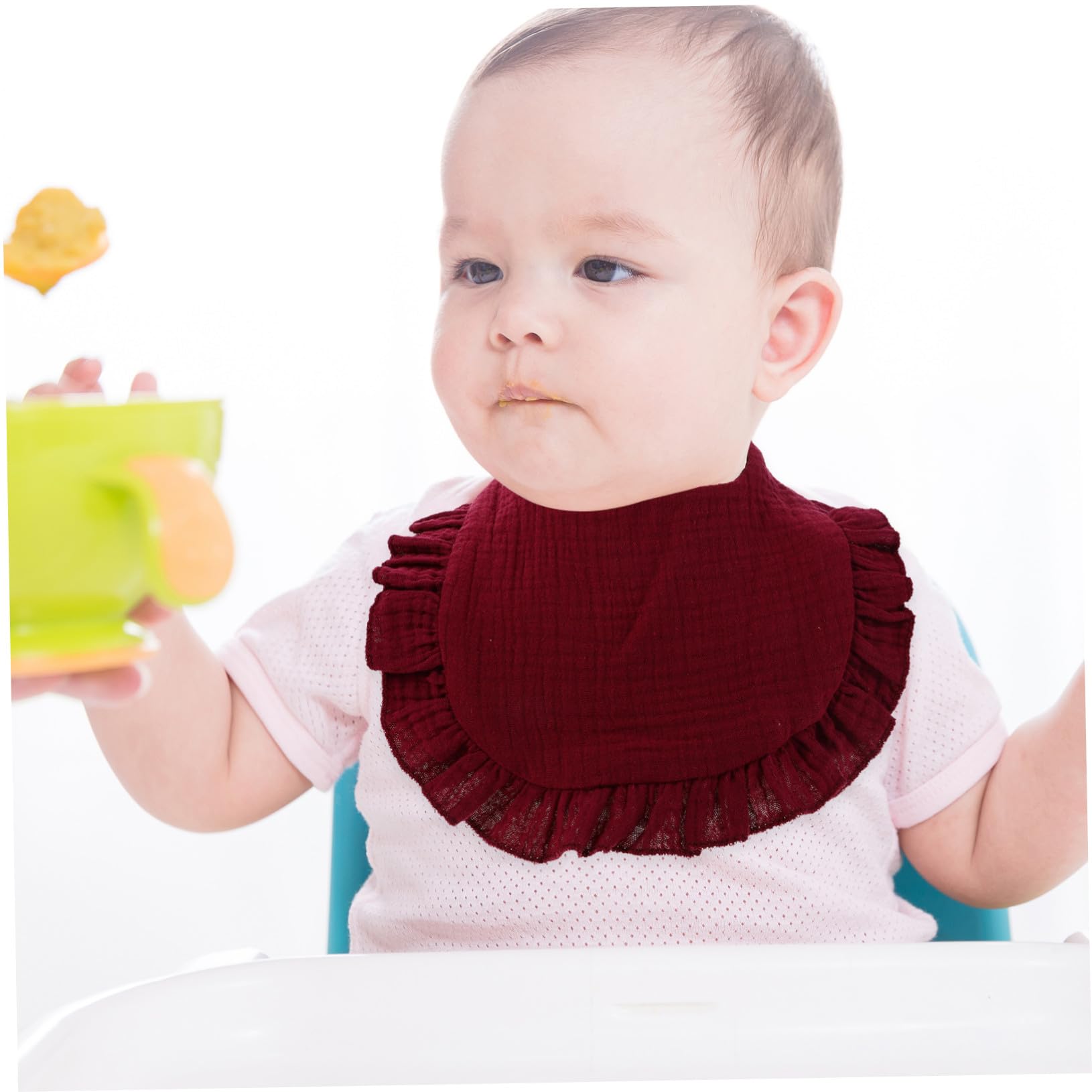 HANABASS 8 Piezas Baberos Bandana para Bebés Recién Nacidos Unisex Algodón Absorbentes para Dentición y Babas Colores Surtidos